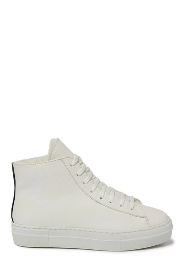 Celtic & Co. Celtic & Co White Sheepskin Lined High Top Trainers 8 Celtic & Co. Celtic & Co White Sheepskin Lined High Top Trainers - Image 6