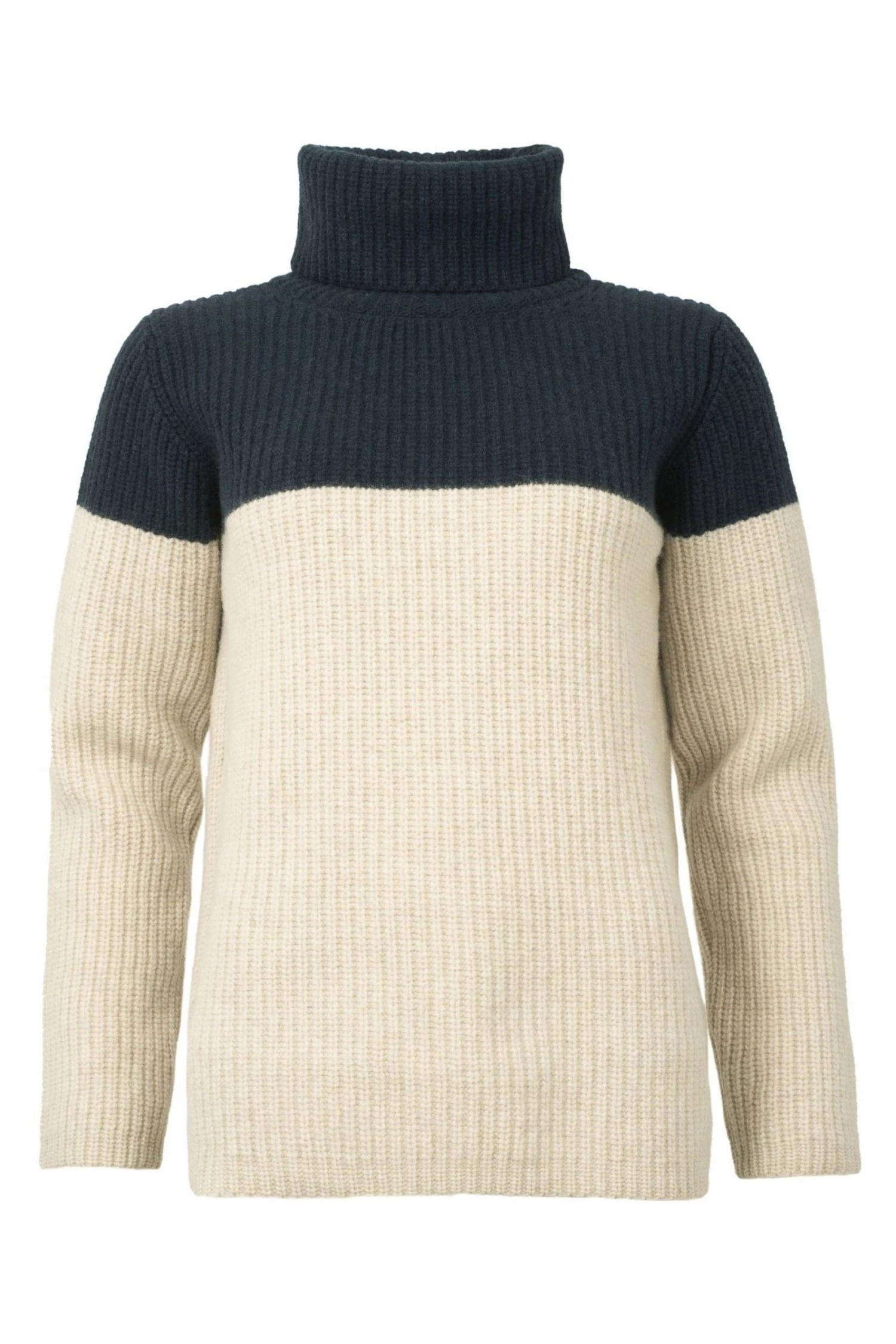 Celtic & Co. Blue Colourblock Roll Neck Jumper 7 Celtic & Co. Blue Colourblock Roll Neck Jumper - Image 5