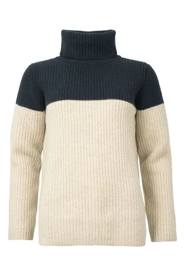 Celtic & Co. Blue Colourblock Roll Neck Jumper 9 Celtic & Co. Blue Colourblock Roll Neck Jumper - Image 7