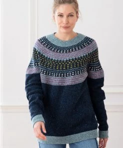 Celtic & Co. Celtic & Co Blue Float Stitch Yoke Donegal Jumper -Deals Celtic Store unnamed file 790 scaled