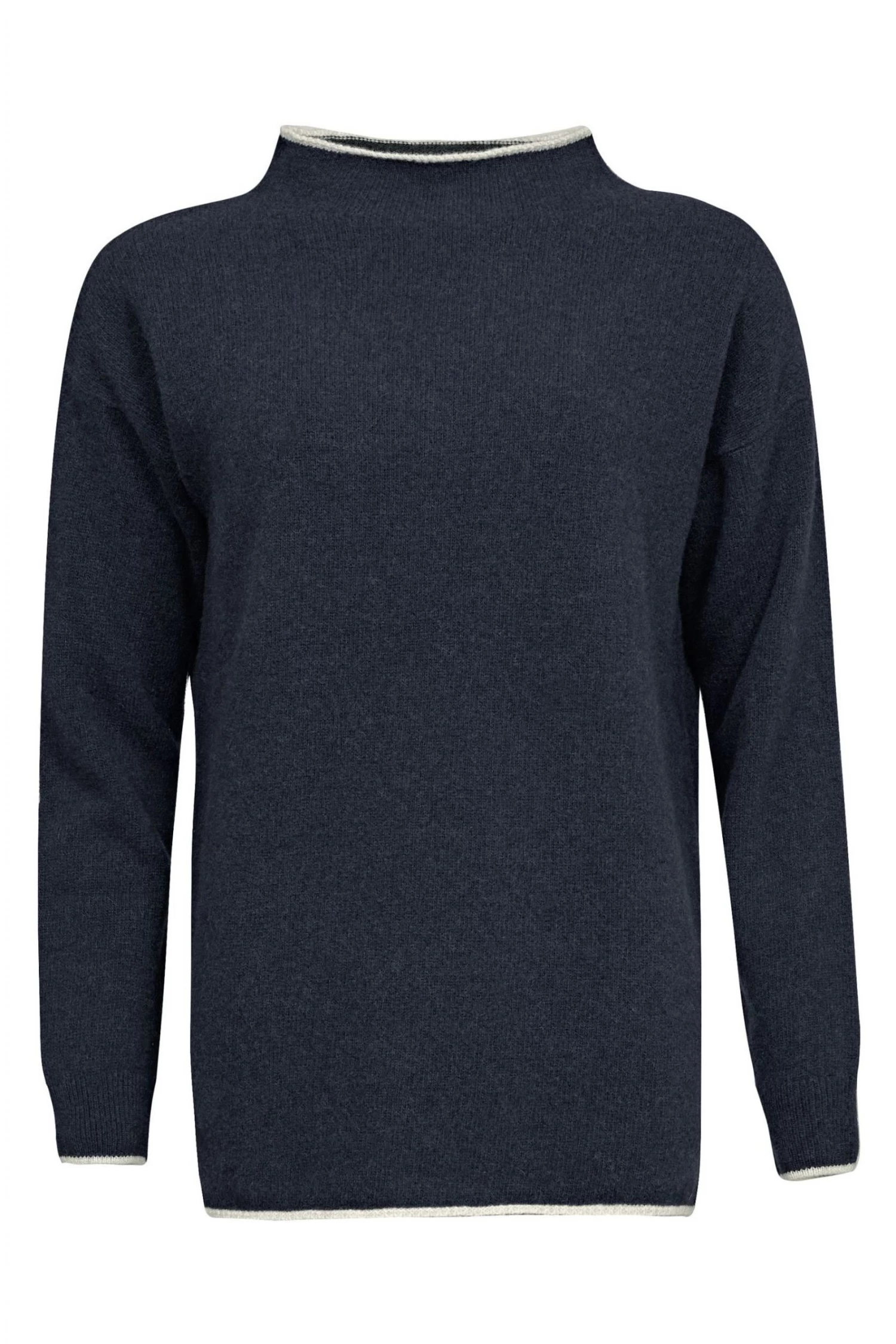 Celtic & Co. Blue Felted Funnel Neck Jumper 5 Celtic & Co. Blue Felted Funnel Neck Jumper - Image 3