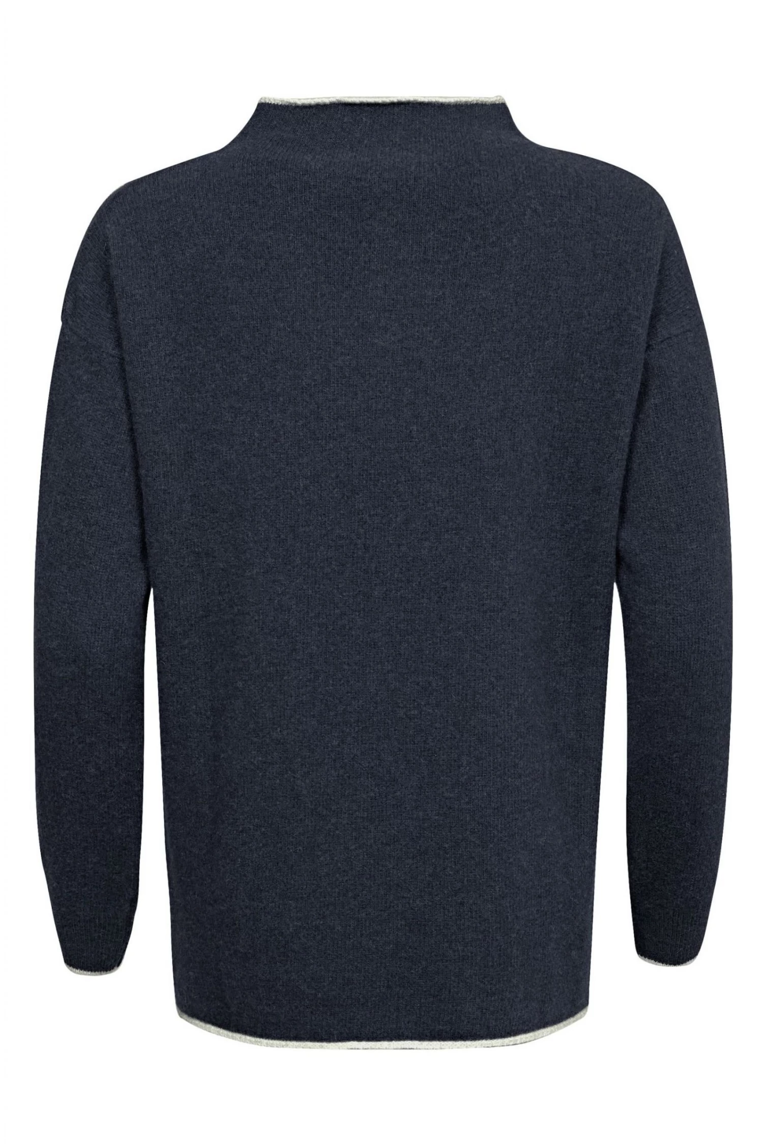 Celtic & Co. Blue Felted Funnel Neck Jumper 6 Celtic & Co. Blue Felted Funnel Neck Jumper - Image 4