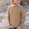 Celtic & Co. Celtic & Co Mens Camel Brown Donegal Crew Neck Jumper -Deals Celtic Store unnamed file 860 scaled