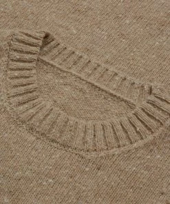 Celtic & Co. Celtic & Co Mens Camel Brown Donegal Crew Neck Jumper -Deals Celtic Store unnamed file 862 scaled