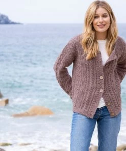 Celtic & Co. Purple The Shetland Cardigan