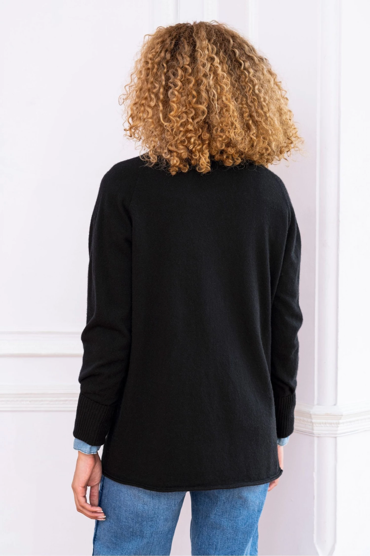 Celtic & Co. Womens Black Geelong Slouch Roll Neck Jumper 4 Celtic & Co. Womens Black Geelong Slouch Roll Neck Jumper - Image 2