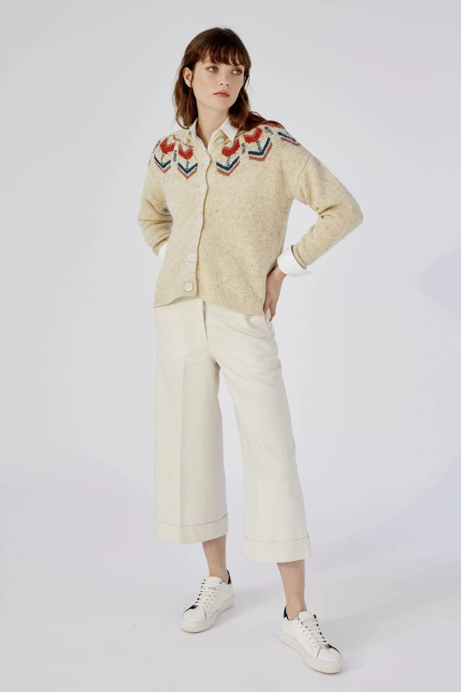 Celtic & Co. Celtic & Co Natural Donegal Fairisle Cardigan 3 Celtic & Co. Celtic & Co Natural Donegal Fairisle Cardigan