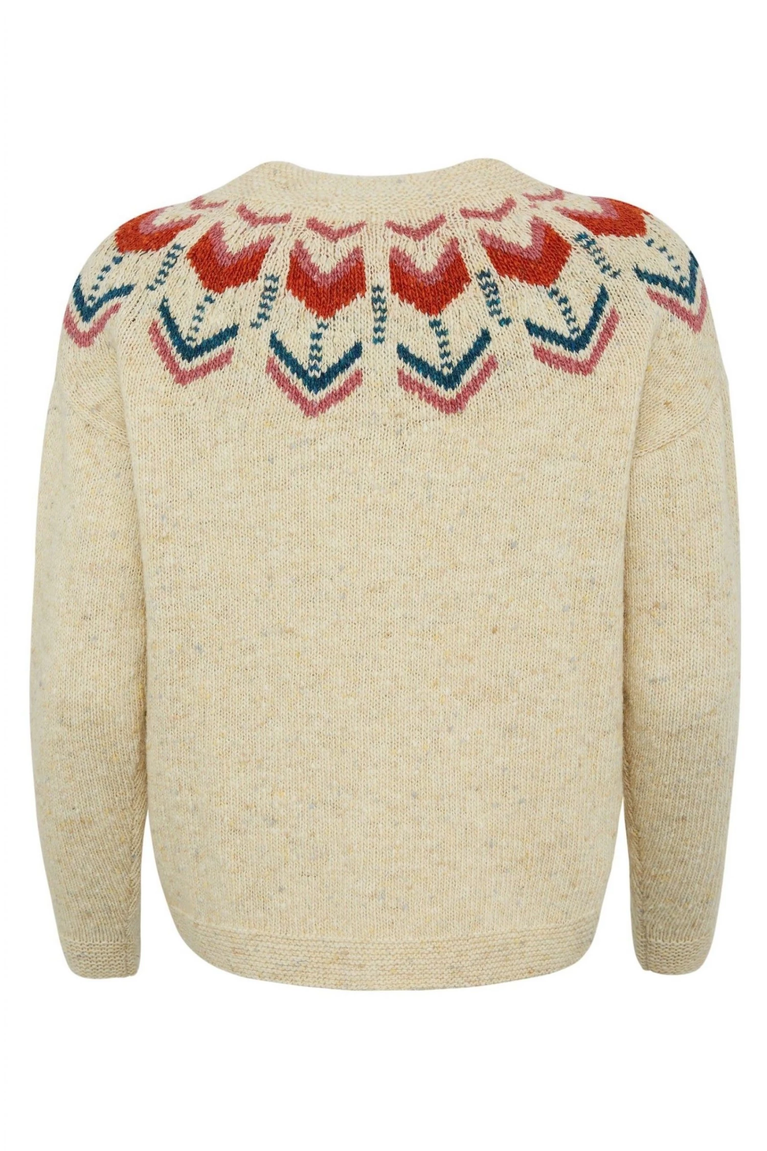 Celtic & Co. Celtic & Co Natural Donegal Fairisle Cardigan 8 Celtic & Co. Celtic & Co Natural Donegal Fairisle Cardigan - Image 6