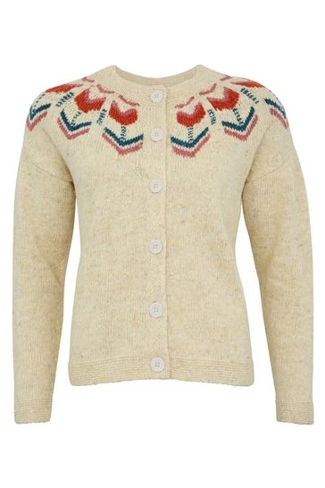 Celtic & Co. Celtic & Co Natural Donegal Fairisle Cardigan 9 Celtic & Co. Celtic & Co Natural Donegal Fairisle Cardigan - Image 7