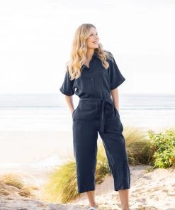 Celtic & Co. Blue Lyocell Jumpsuit