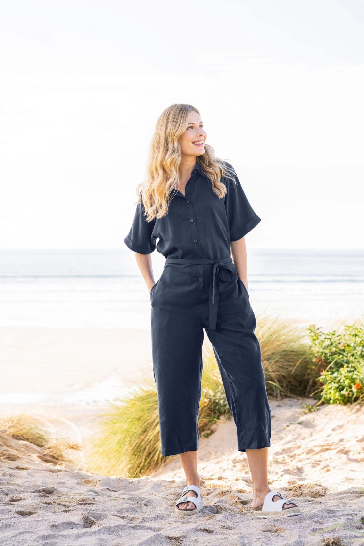 Celtic & Co. Blue Lyocell Jumpsuit 3 Celtic & Co. Blue Lyocell Jumpsuit