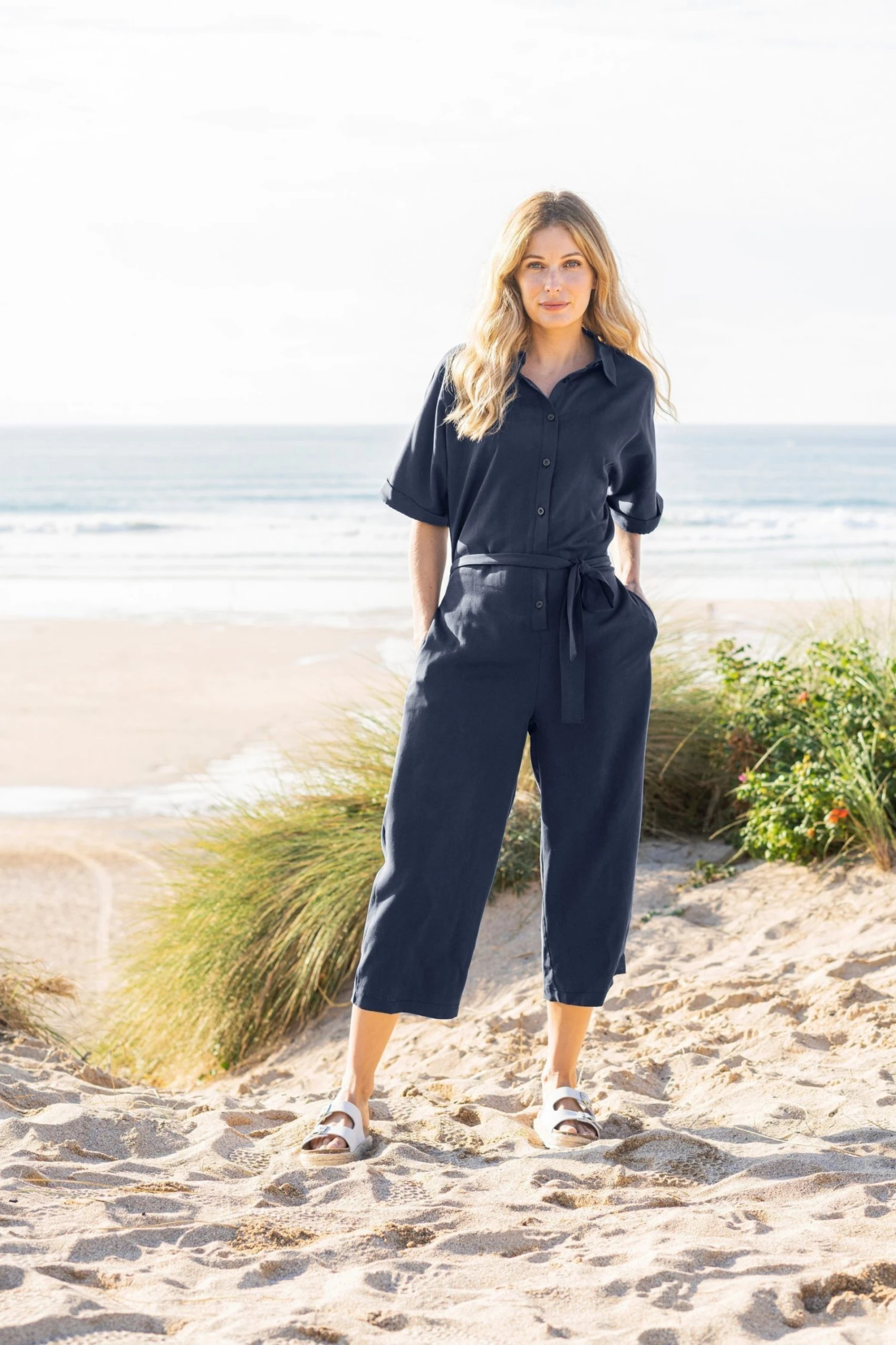 Celtic & Co. Blue Lyocell Jumpsuit 4 Celtic & Co. Blue Lyocell Jumpsuit - Image 2