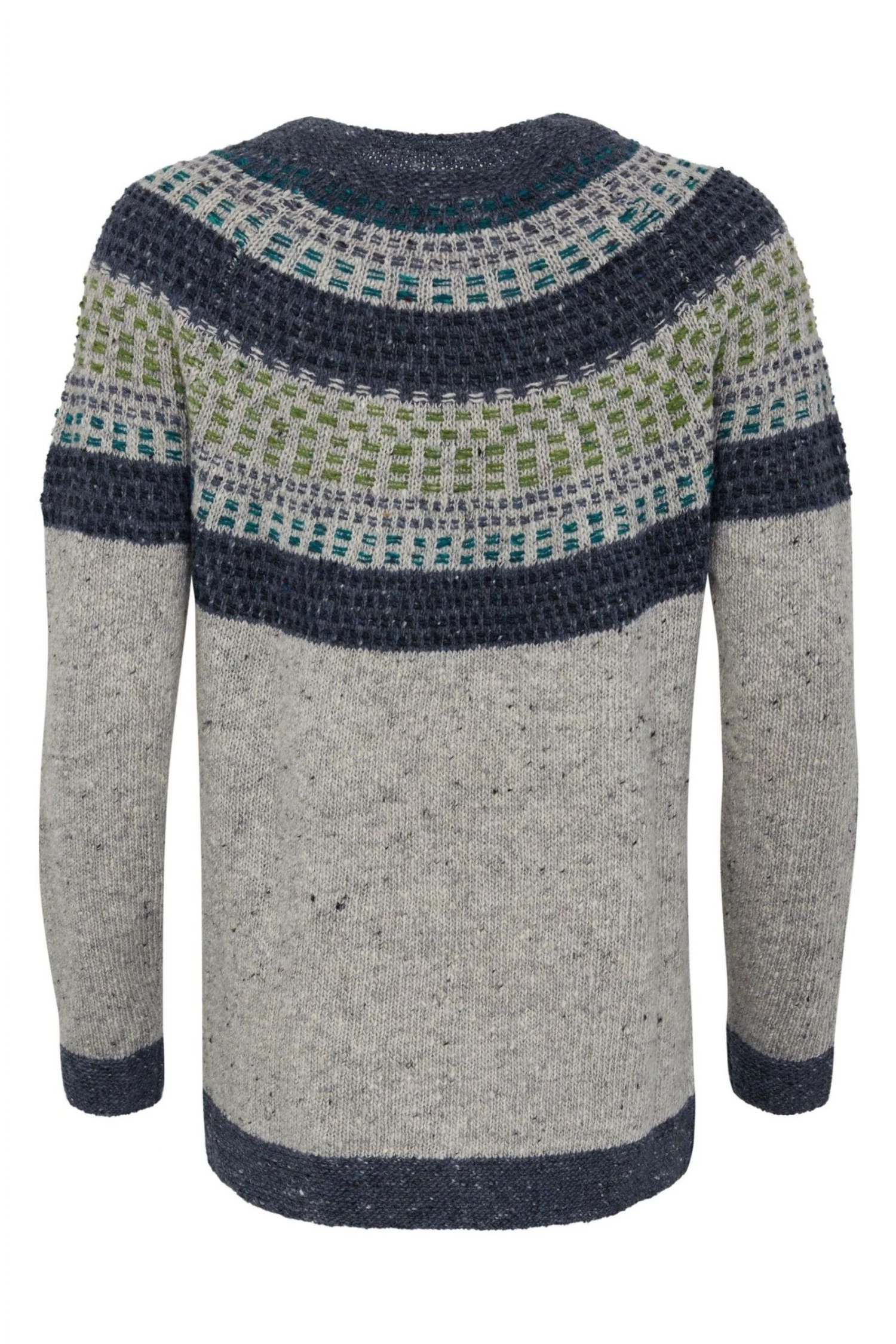 Celtic & Co. Grey Float Stitch Donegal Jumper 6 Celtic & Co. Grey Float Stitch Donegal Jumper - Image 4