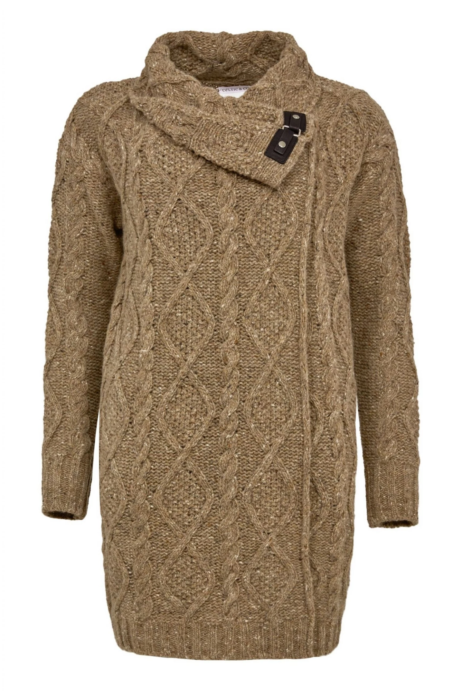 Celtic & Co. Brown Buckle Detail Coatigan 7 Celtic & Co. Brown Buckle Detail Coatigan - Image 5