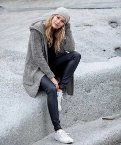 Celtic & Co. Grey Donegal Hooded Coatigan