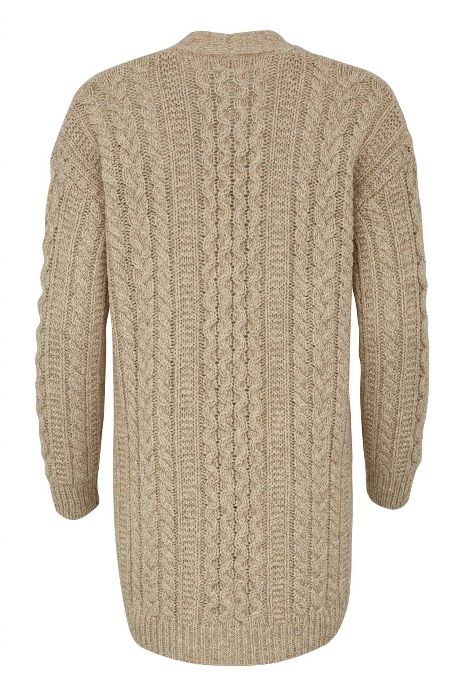 Celtic & Co. Natural Oatmeal Cable Boyfriend Cardigan 6 Celtic & Co. Natural Oatmeal Cable Boyfriend Cardigan - Image 4