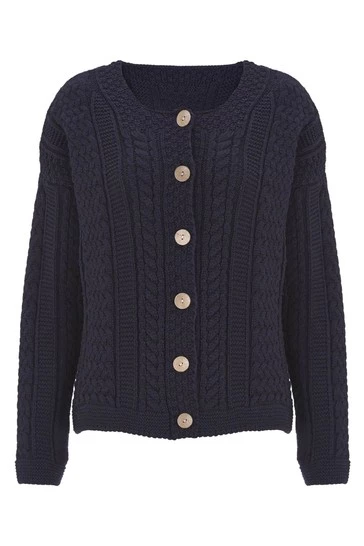 Celtic & Co. Womens Blue The Shetland Cardigan 7 Celtic & Co. Womens Blue The Shetland Cardigan - Image 5