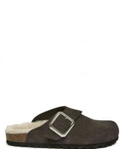 Celtic & Co. Celtic & Co Grey Sheepskin Lined Clogs